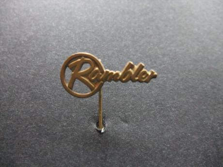 Rambler Amerikaans automerk-motoren, logo goudkleurig